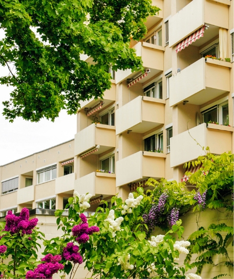 Fassade des Theodor-Wenzel-Hauses, einer Einrichtung für Senioren-Wohnen