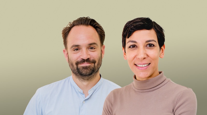 Bilder der Dipl. Psych. Hannah Drüner und Dipl. Psych. Gregor Schalper als neue Doppelspitze der psychologischen Abteilung der Kliniken im TWW